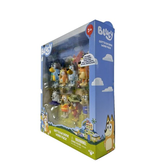 Bluey Gotta Be Done Work Pack 2.5-3 inch Action Figures 8 Pieces - Picture 5 of 9